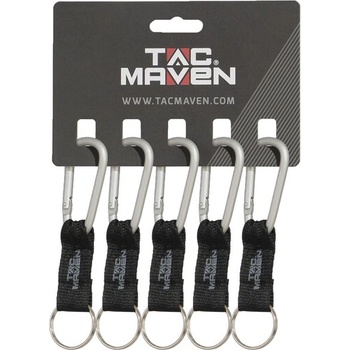 Tac Maven карабин с висулка 6mm, Silver (D25027-02)