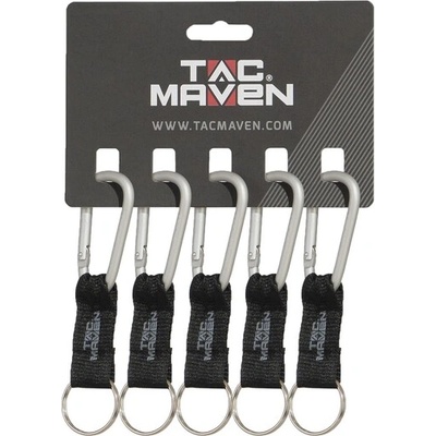 Tac Maven карабин с висулка 6mm, Silver (D25027-02)