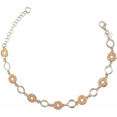 INFINITYSILVER Strieborný náramok krúžky B17277617+