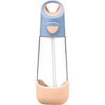 b.box Bottle with Straw шише със сламка Peach