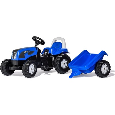 MILLY MALLY Šliapací traktor s vlečkou Rolly Kid Landini modrý