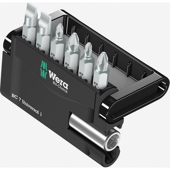 Wera Комплект битове Mini Checks 7 с удължител 893/4 2xPH 2xPZ 1, 0х5, 5мм (W1-W056295)