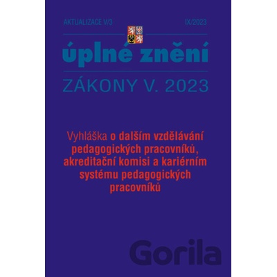Aktualizace V/3 - Pedagogičtí pracovníci - Poradce s.r.o.