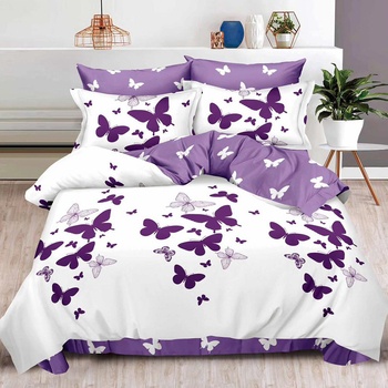 EmonaMall Двулицево спално бельо EmonaMall, 6 части - Модел S9716 (S9716-66666d)