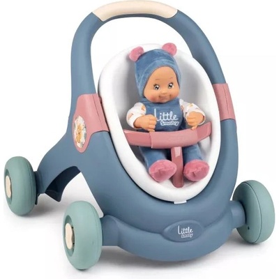 Smoby Little Smoby: 3 в 1 количка за кукли с кукла (7600140308)
