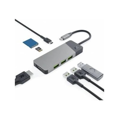 Green Cell ND38_HUBGC01 Green Cell - HUB USB-C HDMI 4K DEX слот за SD и MicroSD карта USB 3.1