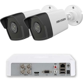 HIKVISION Комплект за Видеонаблюдение ZK2630E с 2x 2MP Ultra-Low Light Камери (ZK2630E)