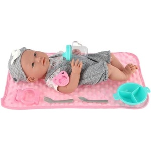 Teddies Бебе с аксесоари 40см твърдо тяло в кутия 27x45, 5x12см (00120033)