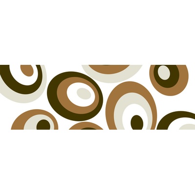 Dimex M-348 vliesová fototapeta na zeď Brown ovals rozměry 330 x 110 cm