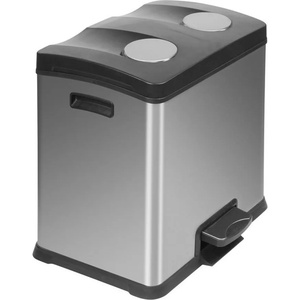 EKO 2 х 12 л. кош за отпадъци цвят матиран инокс ЕКО от серия rejoice (eko922824matts/s)