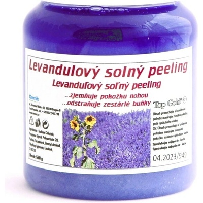 Chemek Top Gold soľný peeling levanduľový 550 g