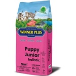 WINNER PLUS Holistic Puppy Junior - холистична храна за подрастващи за кученца и млади кучета, БЕЗ ЗЪРНО, за всички породи, Германия - 12 кг