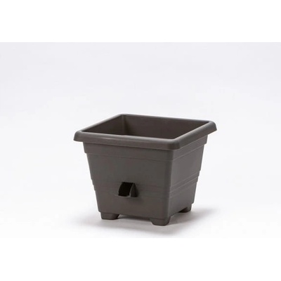 Plastia Květináč plast šedý 35 x 35 x 28 cm