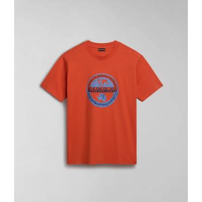 Napapijri Мъжка тениска s-bollo ss 1 orange burnt - s (np0a4h9ka62)