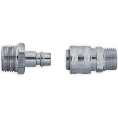 DEDRA Sada rýchlospojok 1/4" vonkajší závit