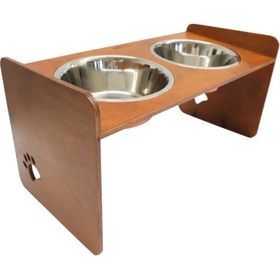 Stojan na misky pro psy Dogbar RACIO L pro velká plemena 2x miska 2,5 l 62 x 36 x 34 cm