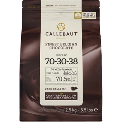 Callebaut Čokoláda tmavá 70% 2,5kg