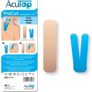 AcuTop AcuTop Pre-Cut, комплект за тейпиране на врата, 8 бр