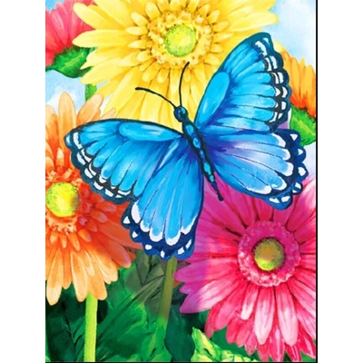 Цветя и пеперуда 25/35 см