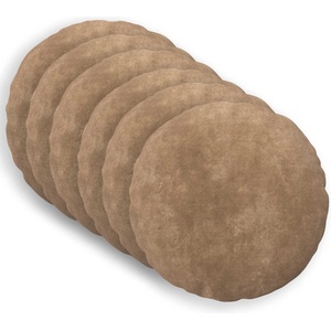 vidaXL Калъфка за възглавница 6 pcs HEERLEN Таупе Ø 50 cm (922650)