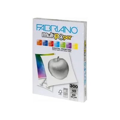 Fabriano Копирен картон Fabriano Multipaper, A3, 300 g/m2, Гланц, 125 листа, 1520120001