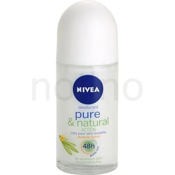 Nivea Pure & Natural Action - Jasmine Scent 48h roll-on 50 ml