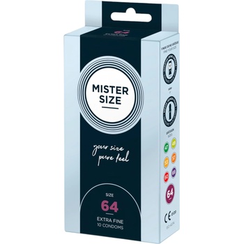 MISTER SIZE тънки презервативи - 64mm (10бр)
