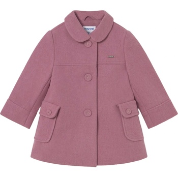 Mayoral Елегантно палто Mayoral - Разкроено с копчета, розово, 12 м (15-02433-025-12M)