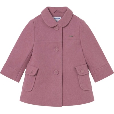 Mayoral Елегантно палто Mayoral - Разкроено с копчета, розово, 12 м (15-02433-025-12M)