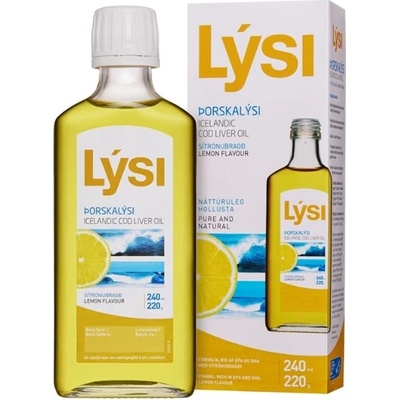 Lysi Icelandic Cod Liver Oil, лимон, 240 ml, Lysi (052231 LYSI)