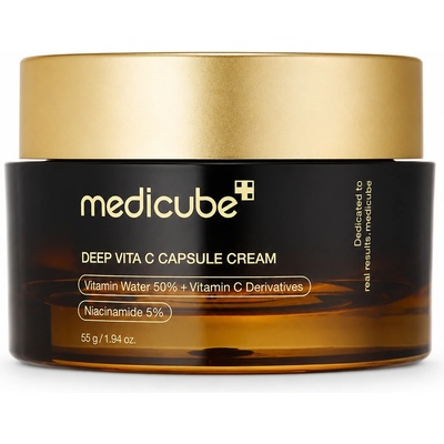 medicube Крем за лице с 50% морски зърнастец, 5% ниацинамид, 2 вида витамин C, пантенол Medicube deep vita C capsule cream 55 g