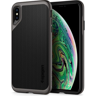Spigen Neo Hybrid Case - хибриден кейс с висока степен на защита за iPhone XS Max (тъмносив)