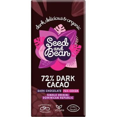 Seed & Bean BIO extra hořká 72% 75 g