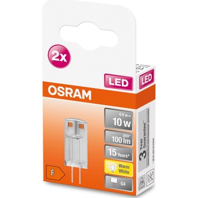Osram LED žárovka LED G4 corn 0,9W = 10W 100lm 2700K Teplá bílá 320°