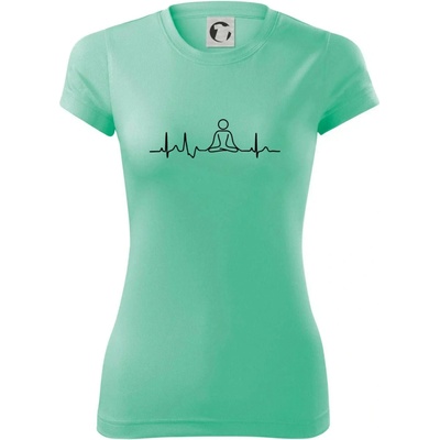 Ekg yoga Dámské Fantasy sportovní dresovina Mátová