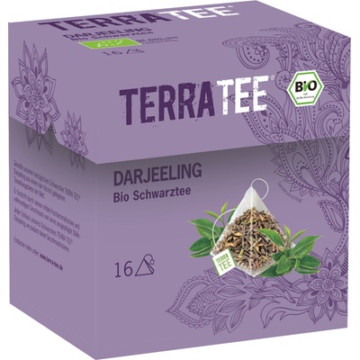 Terra Tea Černý čaj Darjeeling bio BIO VEGAN 16 x 2,2 g