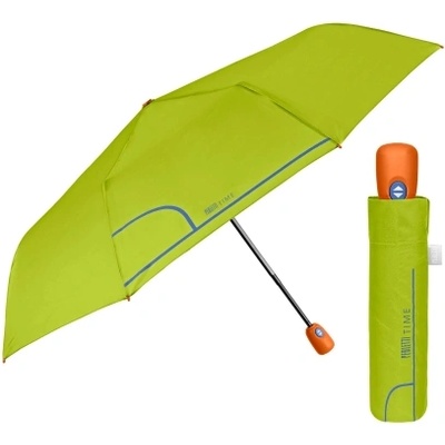 Дамски сгъваем автоматичен Open-Close чадър Perletti Time 26413, Зелен