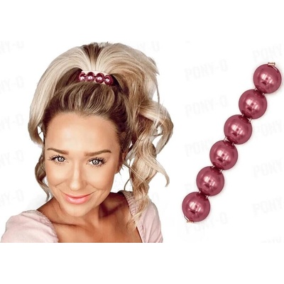 Doplněk ke sponám Pony-O ve tvaru perel Obsah: Rose Pearl