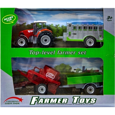 Kathay-Haster 2 Traktor s vyměnitelnými přívěsy červený – Hledejceny.cz