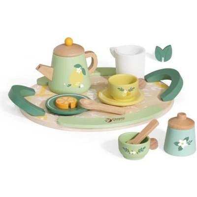 Teddies Чаен комплект съдове дърво 14бр в кутия