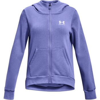 Under Armour Суитшърт с качулка Under Armour Rival Fleece LU FZ Hoodie-BLU 1373130-495 Размер YLG