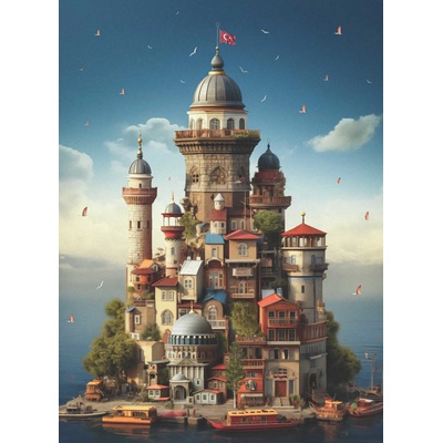 Anatolian - Puzzle Yasin Yaman: Kız Kulesi - 1 000 piese
