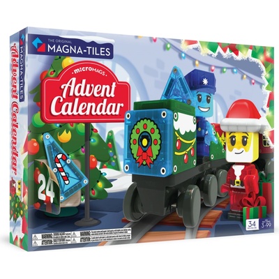 Magna-tiles Magnetická stavebnica Adventný kalendár 34 ks