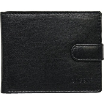 Lagen pánska kožená peňaženka so zápinkou E 1036 čierna