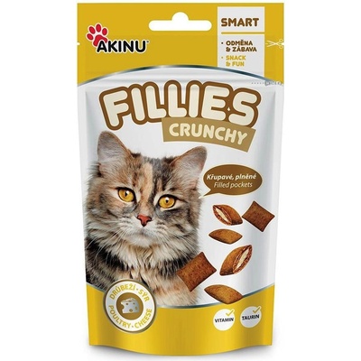 Akinu cat Fillies plněné kapsičky drůbež / sýr 50 g
