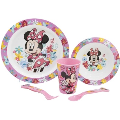Stor Комплект за хранене Stor - Micro, Minnie Mouse Spring Look, 5 части (74450)