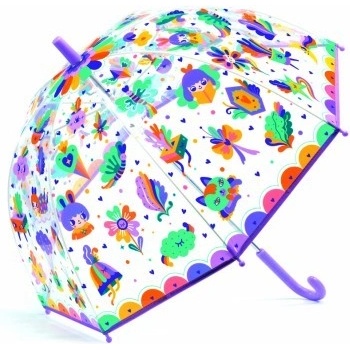 Djeco duhové barvy deštník holový průhledný