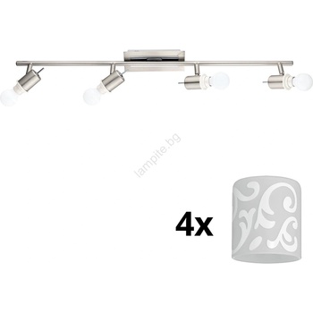 EGLO - LED точкови лампи MY CHOICE 4xE14/4W/230V хром/бяло (EG31128H)