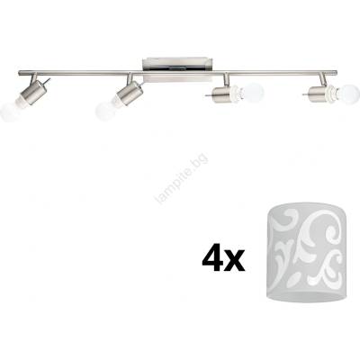 EGLO - LED точкови лампи MY CHOICE 4xE14/4W/230V хром/бяло (EG31128H)