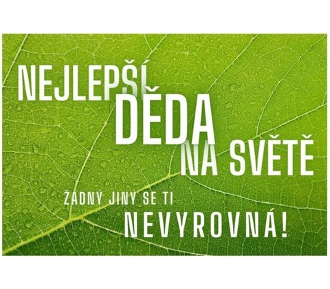 Kartička pro dědečka